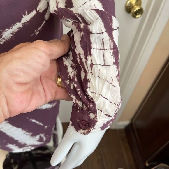 YOUNG FABULOUS & BROKE Raine Tie Dye Wrap Dress - Picture 13 of 15